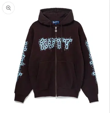 BoTT / 봇 방 로고 집 후디 브라운