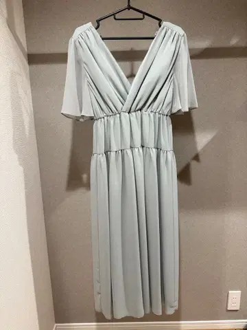 [ Kaene ] 쉬폰 V넥 민트 그린