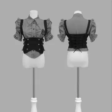 DimMoire 학원 블라우스+베스트 set