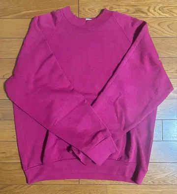 프룻 오브 더 룸 핑크 맨투맨 90s