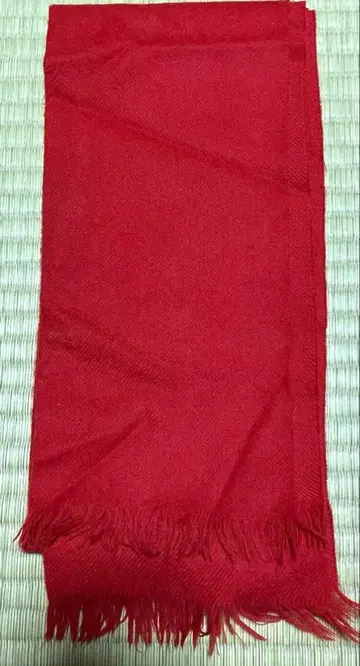 머플러 롱 여성용 빨간색