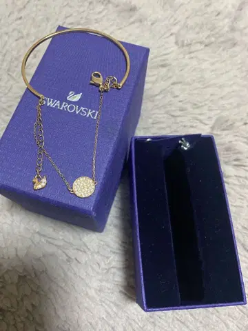 SWAROVSKI 골드 뱅글 팔찌