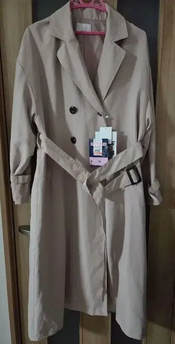 시마무라 더블 트렌치코트 L