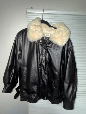 A.chou 가죽 자켓 블랙