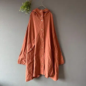 릴라앤시타 ( F ) 새상품 더스티 핑크 코튼 100% A라인 롱 코트