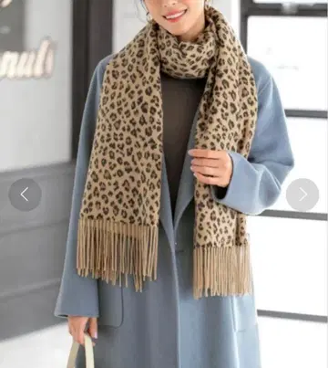 스타일 델리 캐시미어 레오파 대형 스톨