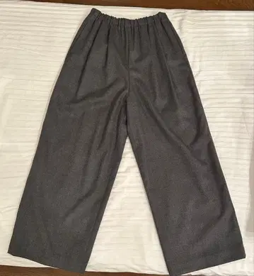 엔폴드 릴랙스 와이드 팬츠 36 사이즈 그레이