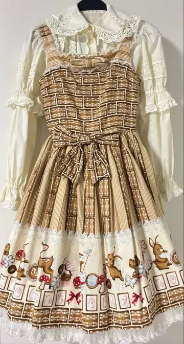 이노센트 월드 아이싱 쿠키 패턴 JSK