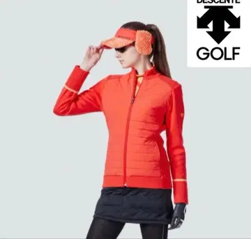 데상트 골프 TORI 그래픽 니트 자켓 다운 충전솜