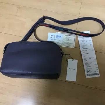 폴 스미스 퍼플 숄더백 미사용