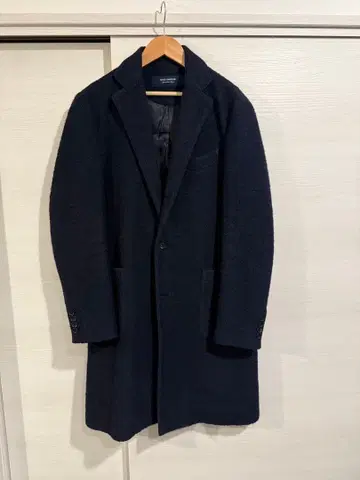 [ 새상품급 ] 나노 유니버스 울 혼방 체스터 코트 M 사이즈 / 네이비