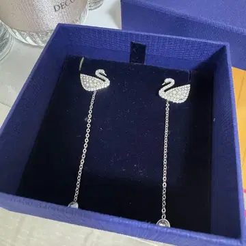 새상품급 SWAROVSKI 스와로브스키 귀걸이 백조 탈부착 가능 2way