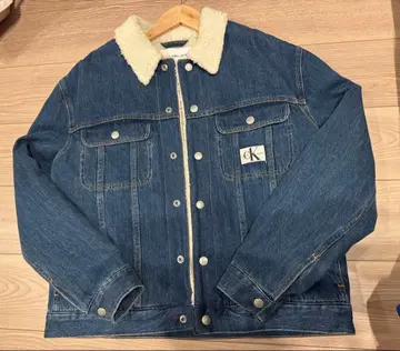 캘빈클라인 보아 카라 부착 데님 자켓