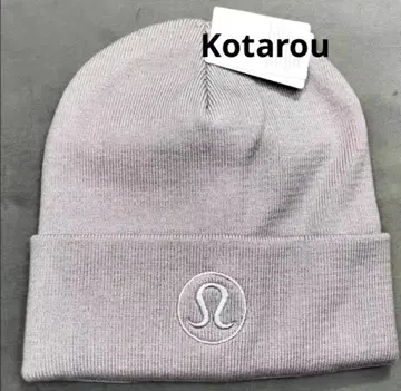 룰루레몬 웜 레벨레이션 로고 자수 비니 니트