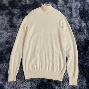 유니클로 캐시미어 100% 니트 스웨터 XL 아이보리 남성용