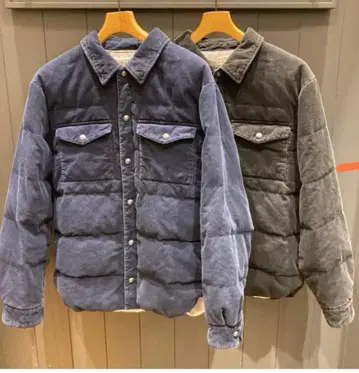 REMI RELIEF x BEAMS PLUS 코듀로이 다운 셔츠