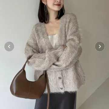 아뉴앙스 수리 알파카 니트 가디건