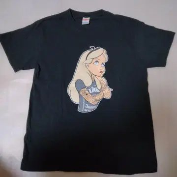 United Athle 원더랜드 앨리스 타투 T셔츠 M