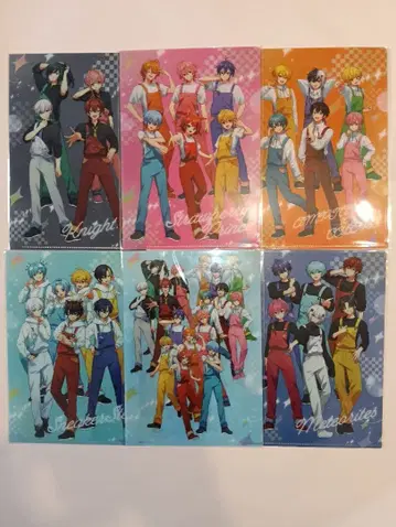 ROUND1 한정판 STPR A5 클리어 파일 전 6종 컴프 세트