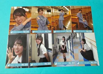 시미즈 리오 히나타자카46 브로마이드 석양 Dance MV 의상 컴프