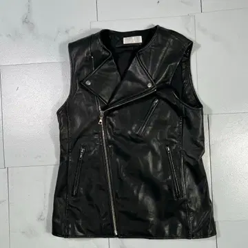 새상품급 HARE 하레 가죽 베스트 더블 라이더스 양가죽