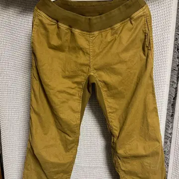 카키 허리밴딩 팬츠