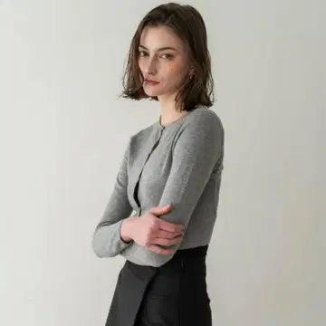 LIBJOIE 실크 블렌드 숏 칼라 가디건