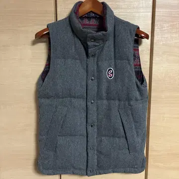 MEN'S MELROSE 남성용 멜로즈 그레이 다운 베스트 리버서블