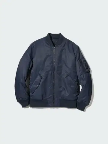 새상품급 유니클로 MA-1 블루종 네이비 사이즈 XL