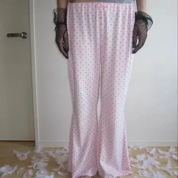 Nk atelier 핑크 도트 팬츠