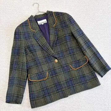 마리온 테일러드 자켓 M 사이즈 그린 트위드 모