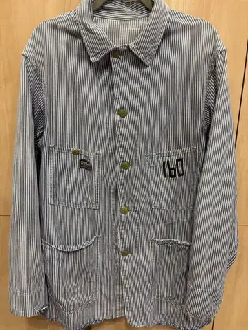 70-80sOshKosh 스트라이프 커버올 히코리