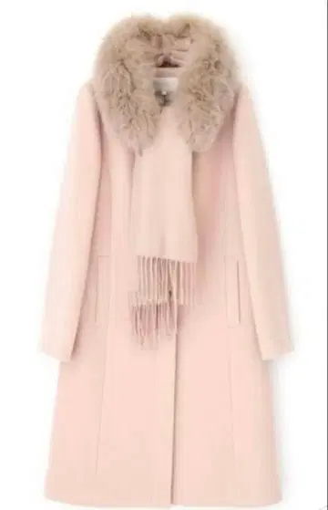 4way 퍼스트 퍼 목도리 노카라 코트