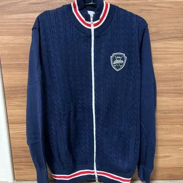 adidas 네이비 집업 스웨터