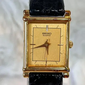 레어 SEIKO 세이코 스퀘어 골드 손목시계 7321-5510
