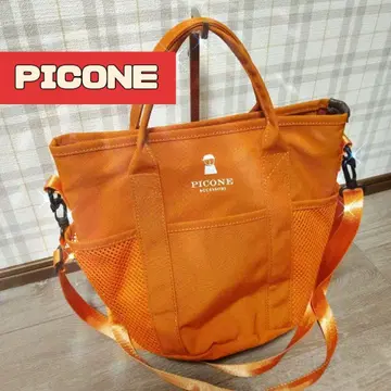 컨디션 최상 PICONE 피코네 숄더백 2way 토트 오렌지