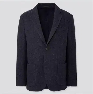 새상품급 유니클로 트위드 자켓 네이비 사이즈S