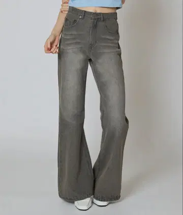 ACLENT 빈티지 워시 J/W 세미 플레어 데님 팬츠 ACLENT