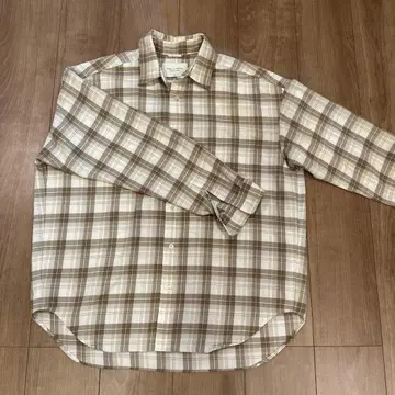 PUBLIC TOKYO 오버 사이즈 체크 무늬 긴팔 셔츠 01 구제 의류