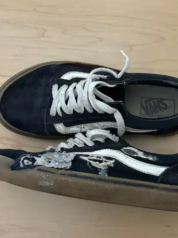 Vans 네이비 스웨이드 스니커즈