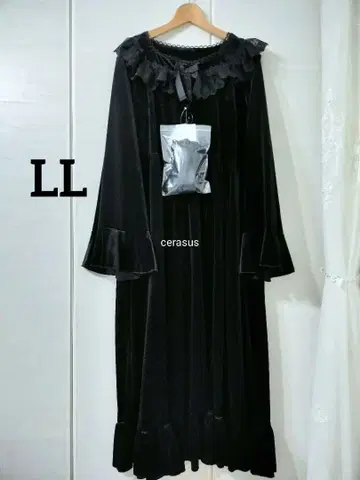 LL 시마무라 x 쿠루미 마담 노크턴 룸 원피스 블랙