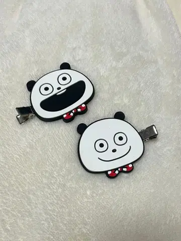 새상품급 고키겡판다 헤어 클립 2개 세트