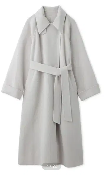 릴리 브라운 더블 커프스 테일러드 리버 코트