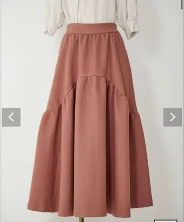 [ 익명 배송 ] efla 멜톤 플레어 스커트 핑크 M 사이즈