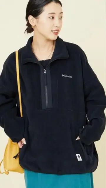 새상품 프릭스스토어 x 컬럼비아 하프 지퍼 플리스 자켓