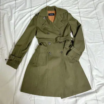 [ 미사용급 ] 밀리터리 롱 코트 울 MACPHEE 투모로우랜드