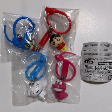 짱구는 못말려(크레용 신짱) 컬러풀 멀티 참 짱구 흰둥이 와니야마 씨