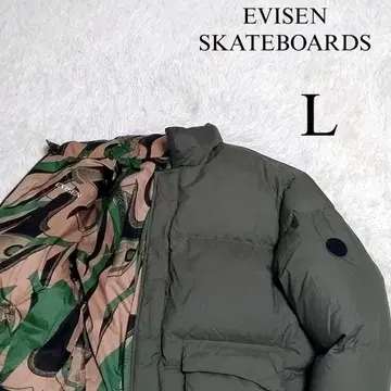 [ 리버서블 ] EVISEN SKATEBOARDS 다운 자켓 L