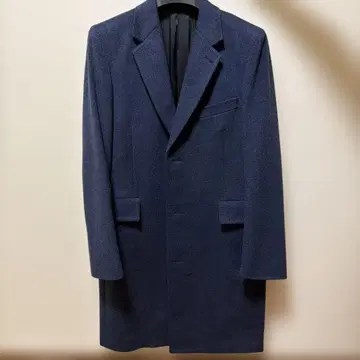 Paul Smith 캐시미어 100% 체스터 코트 네이비