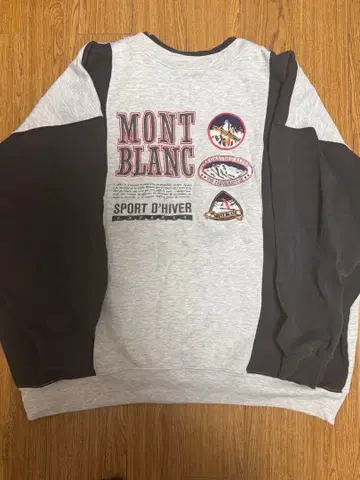 MONT BLANC 트레이닝복 그레이 블랙